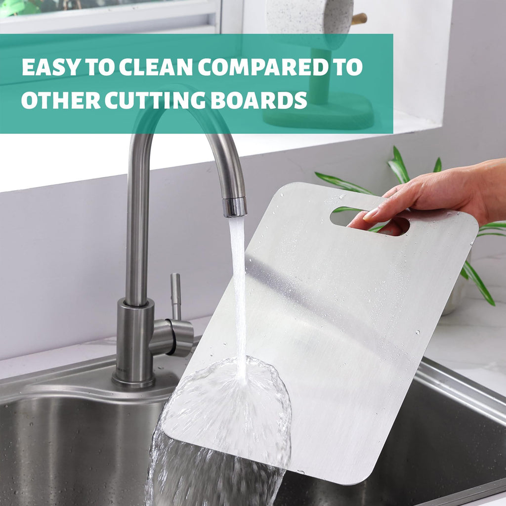 Cross-border Amazon Titanium Cutting Board Pure Titanium Household Medical Grade Cutting Board Anti-mildew Double-sided Cutting Board Titanium Cutting Board