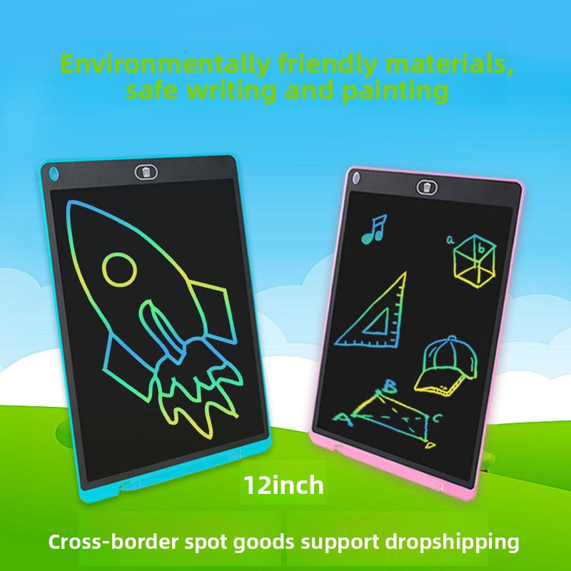 12 Inch LCD Writing Tablet for Kids Colorful Electronic Drawing Board